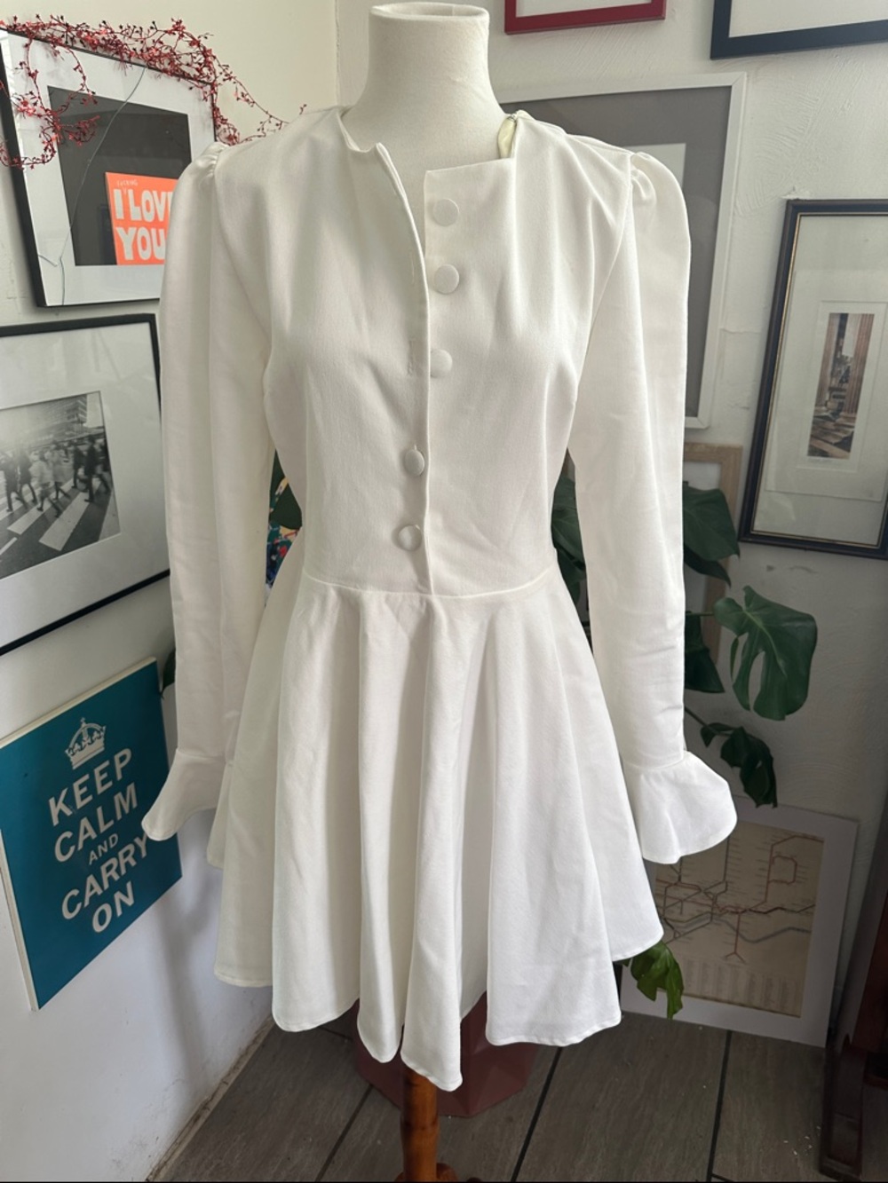 Vita Grace Kessia Elegance Denim Day Dress Medium